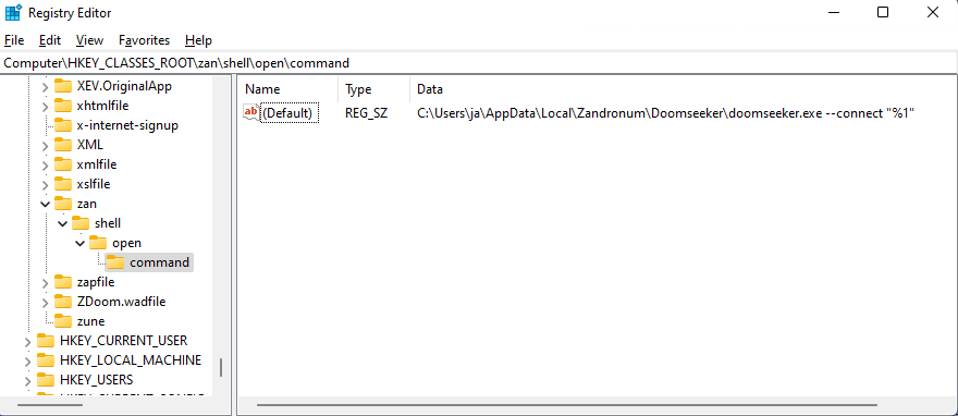 regedit